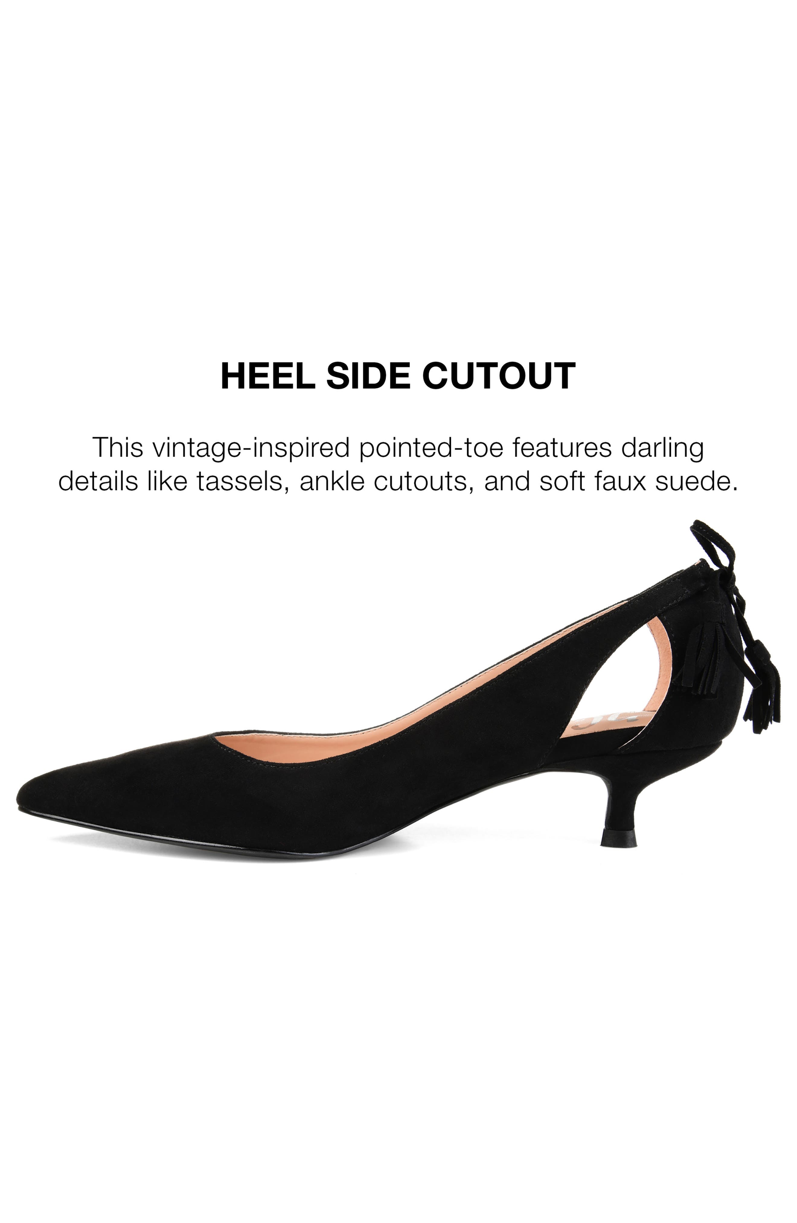 Journee Collection JOURNEE Bindi Kitten Heel Pump, Alternate, color, Black