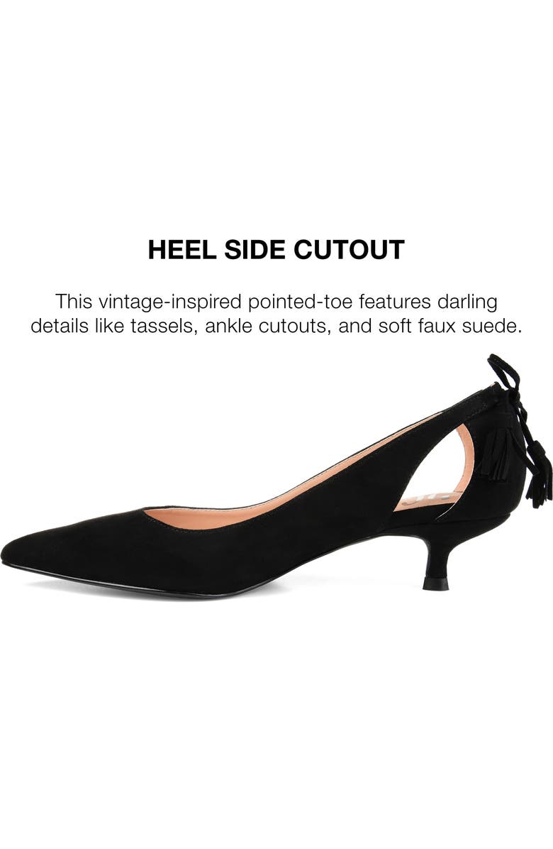 Journee Collection JOURNEE Bindi Kitten Heel Pump, Alternate, color, Black