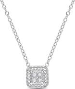 DELMAR Diamond Accent Solitaire Pendant Necklace - 0.04ct.
