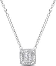 DELMAR Diamond Accent Solitaire Pendant Necklace - 0.04ct.