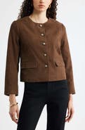Nordstrom Crop Suede Jacket