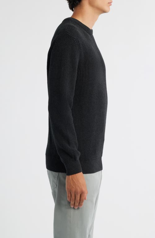 Alex Crane Bay Organic Cotton Sweater In Black