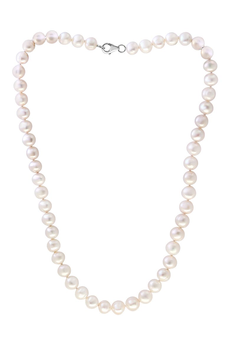 Sterling Silver 7–8mm Freshwater Pearl Necklace, Main, color, WHITE