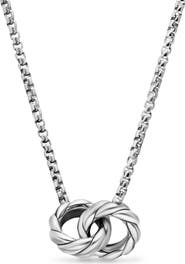 David Yurman Sculpted Cable Linked Pendant Necklace