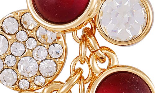 T Tahari Disc Pavé Drop Earrings In Gold