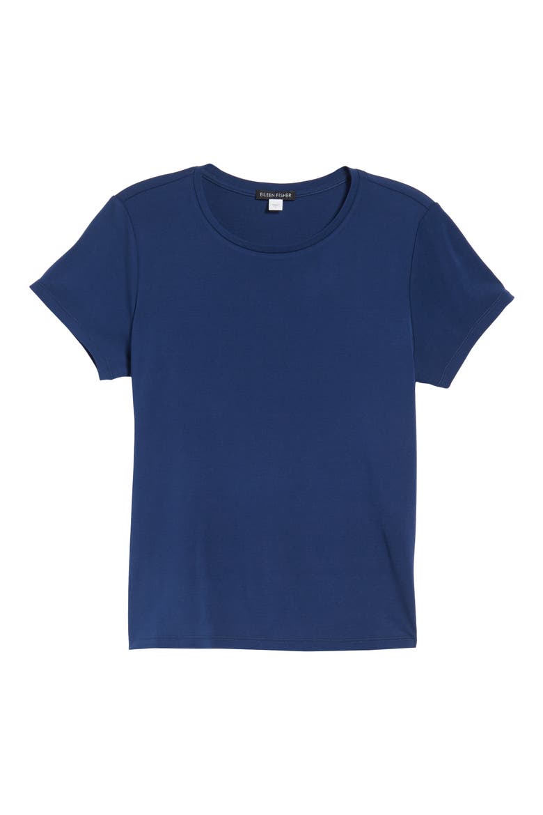 Silk Knit Top, Alternate, color, BLUE BONNET