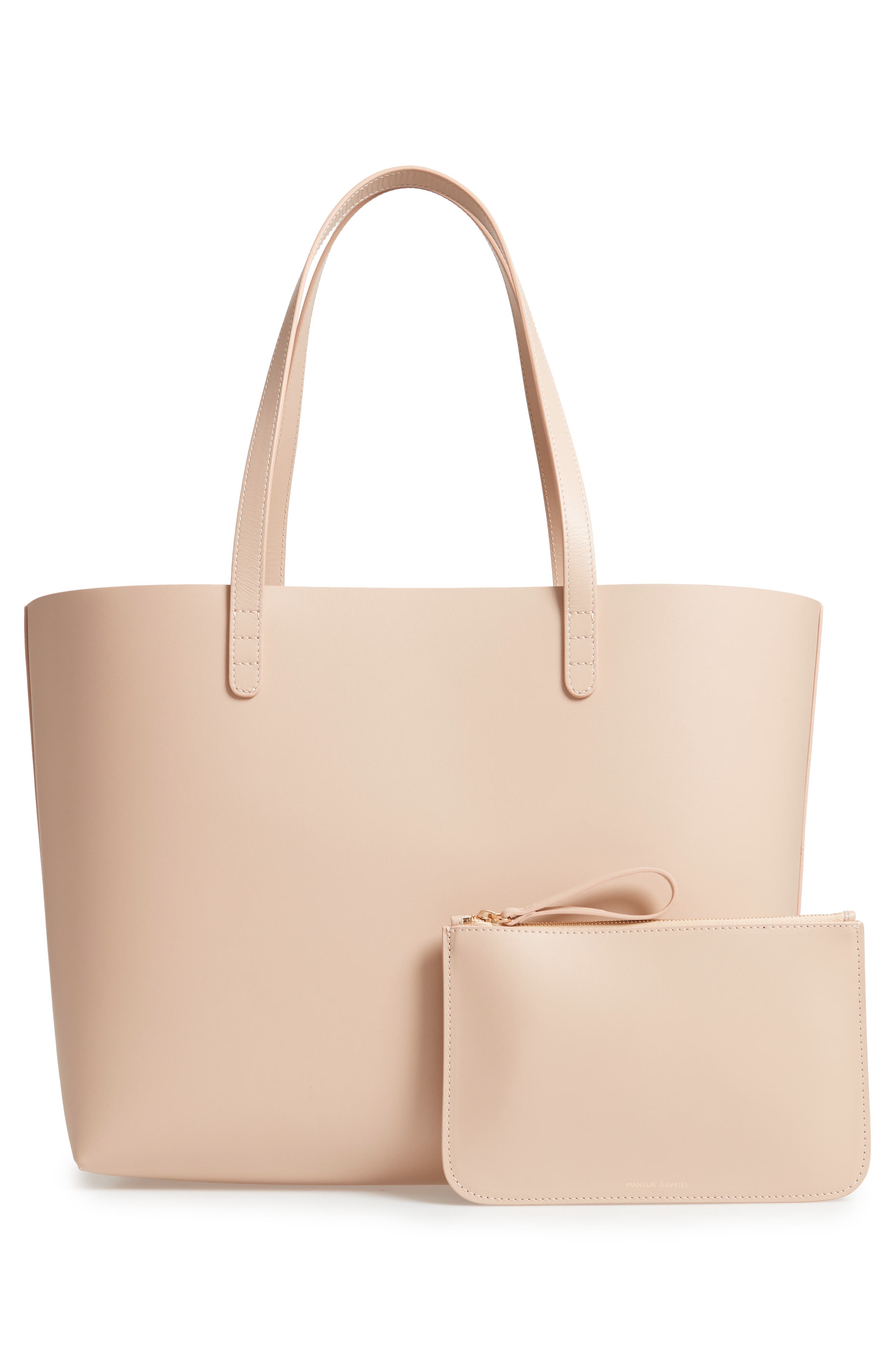 Mansur Gavriel Large Leather Tote, Alternate, color, 