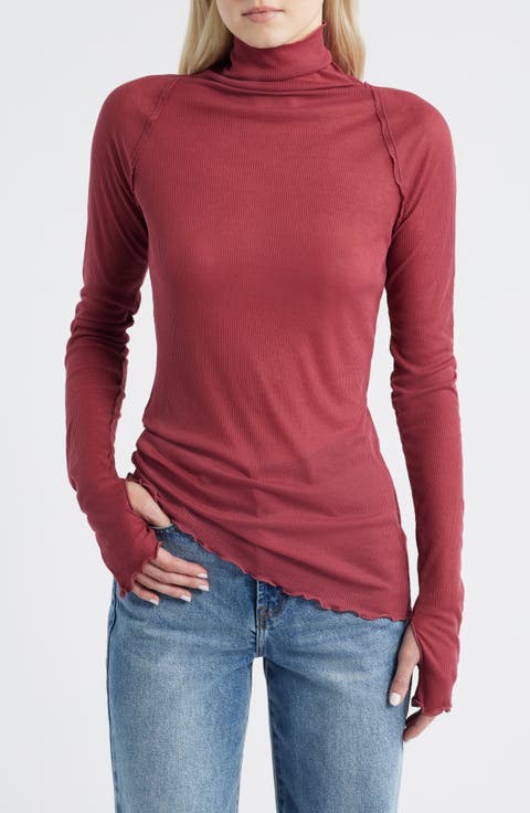 Close to Home Rib Turtleneck Top