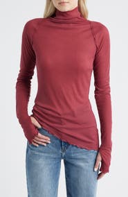 Free People Close to Home Rib Turtleneck Top