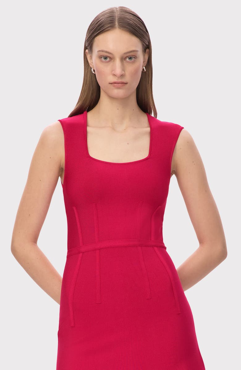 Herve Leger The Beatrice Dress, Alternate, color, Hibiscus