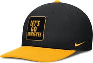 Nike Men's Nike Black/Gold Iowa Hawkeyes 2025 Sideline Campus Pro Local Snapback Hat