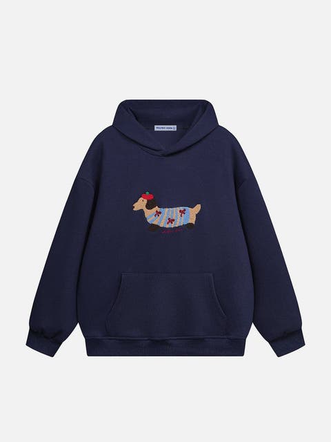 Cartoon Dachshund Hoodie