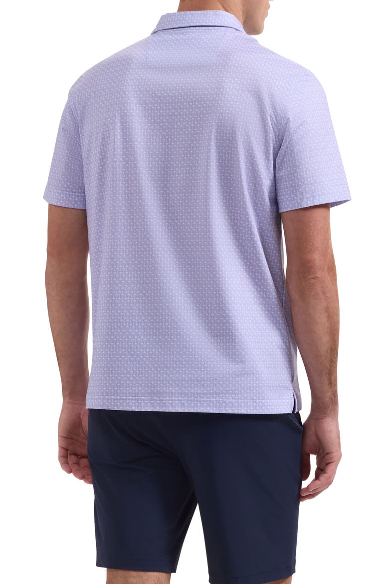 Victor OoohCotton® Palm Tree Print Polo, Alternate, color, LAVENDER