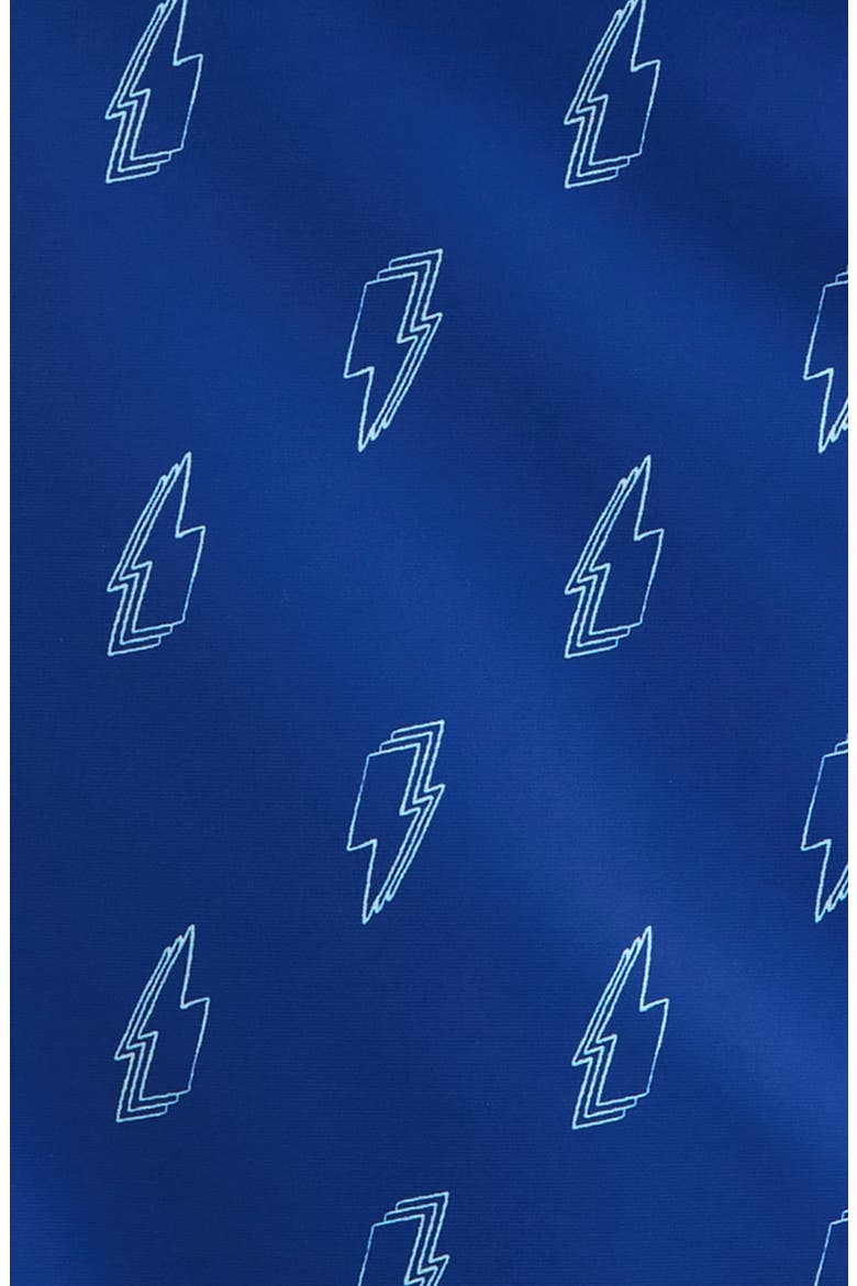 Kids' Fleece Lined Hooded Jacket, Alternate, color, BLUE BEAUCOUP BOLTS