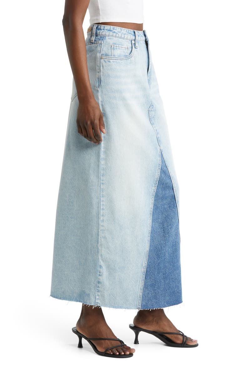 Patchwork Denim Skirt, Alternate, color, EITHER WAY