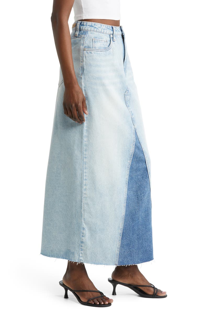BLANKNYC Patchwork Denim Skirt, Alternate, color, Either Way