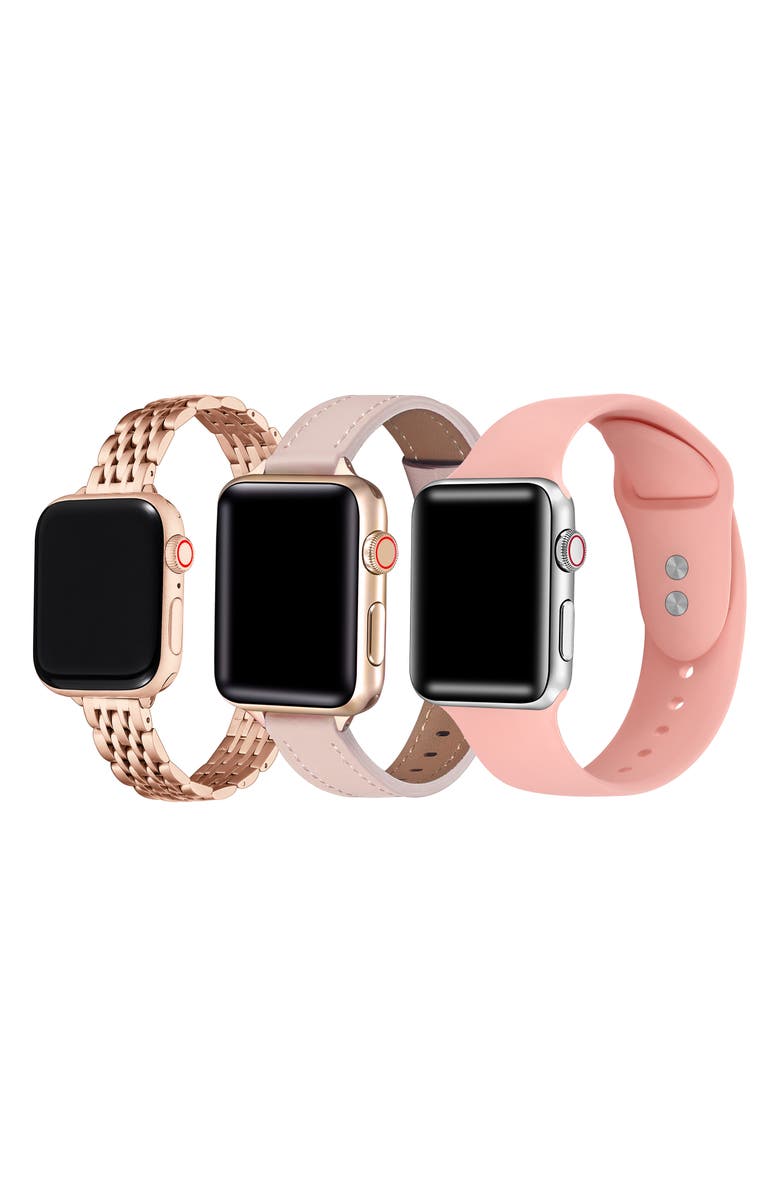 The Posh Tech Assorted 3-Pack Apple Watch<sup>®</sup> Watchbands, Main, color, 