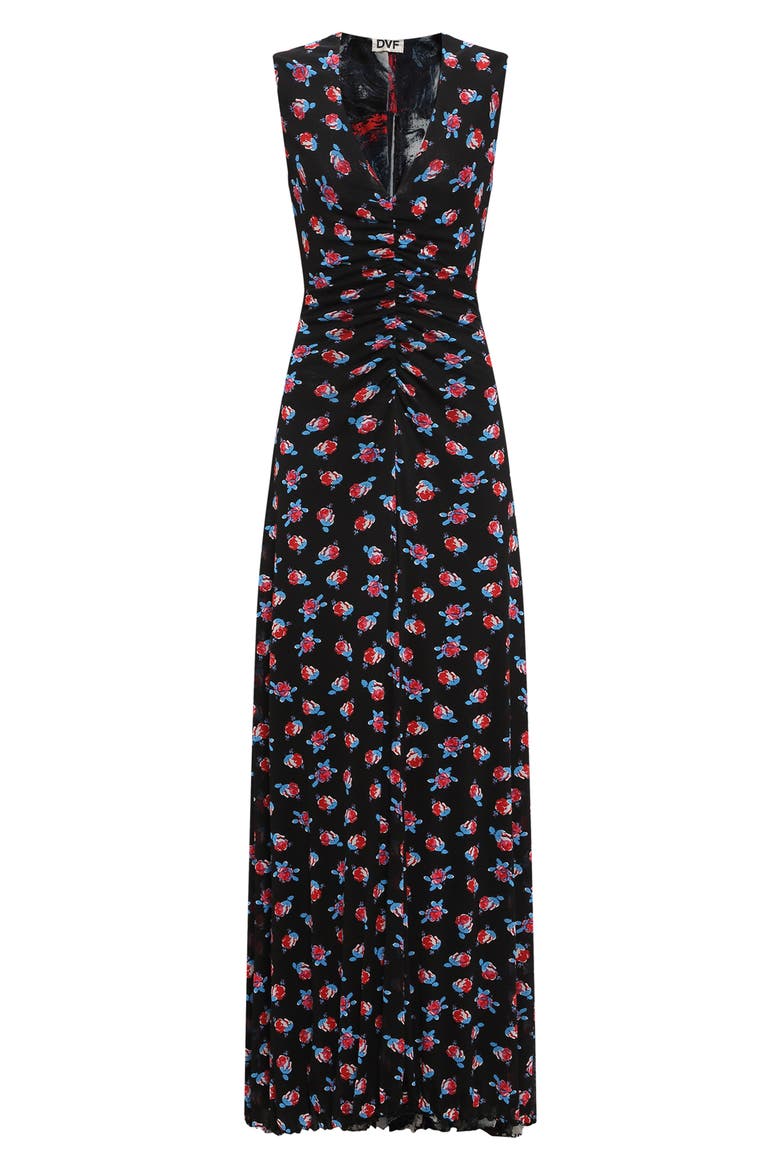 Solveigh Reversible Maxi Dress, Alternate, color, BRSH SK/FORT RS DOT