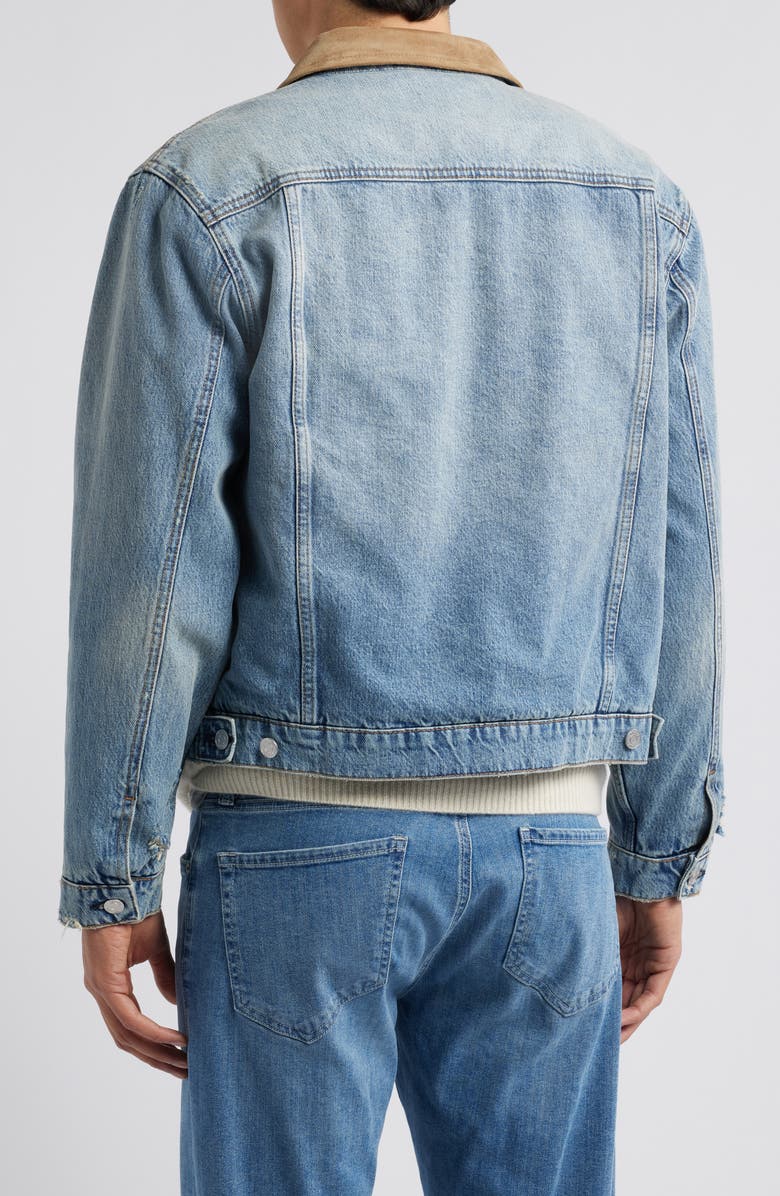 FRAME Vintage Distressed Denim Jacket, Alternate, color, 