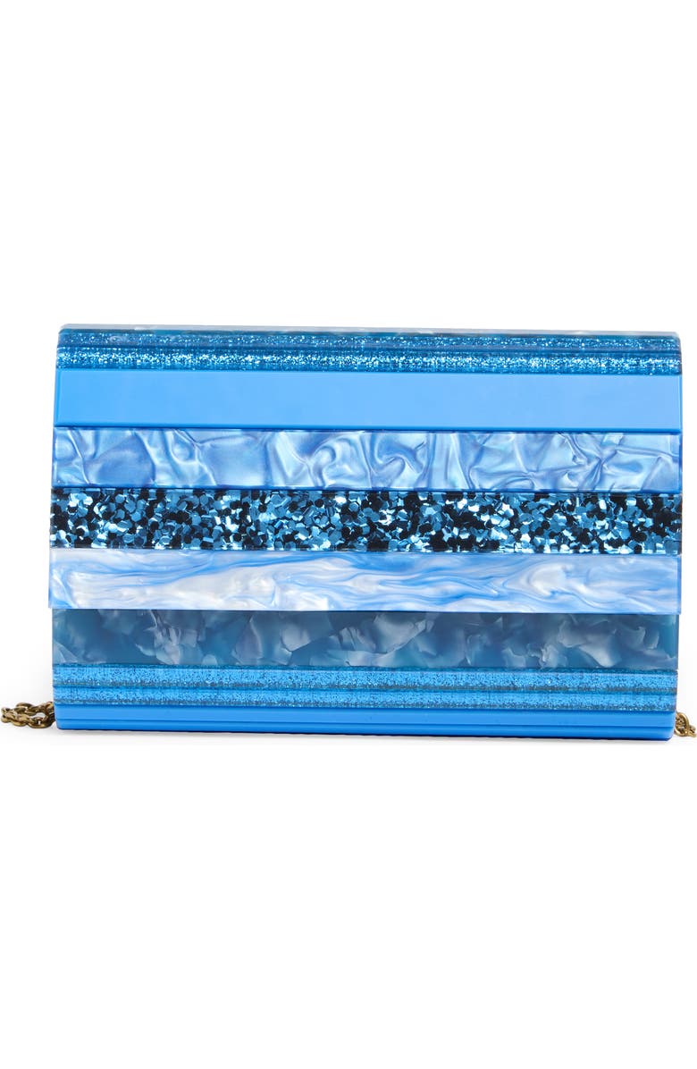 Kurt Geiger London Party Clutch, Main, color, Turquoise/ Aqua