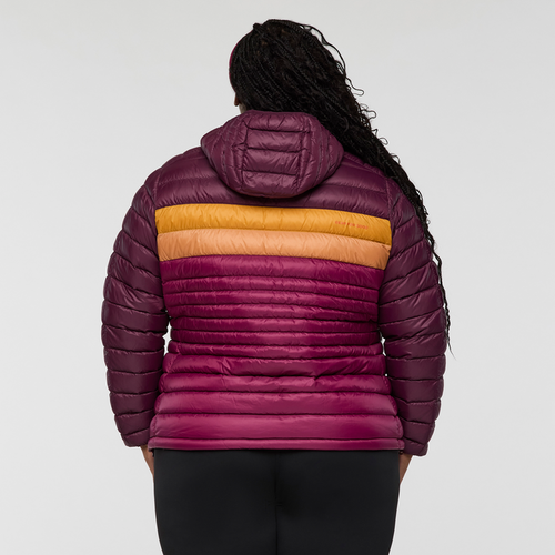 Cotopaxi Fuego Down Hooded Jacket In Burgundy