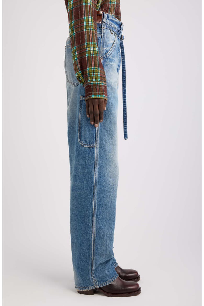 Pippaz High Waist Straight Leg Jeans, Alternate, color, BLUE