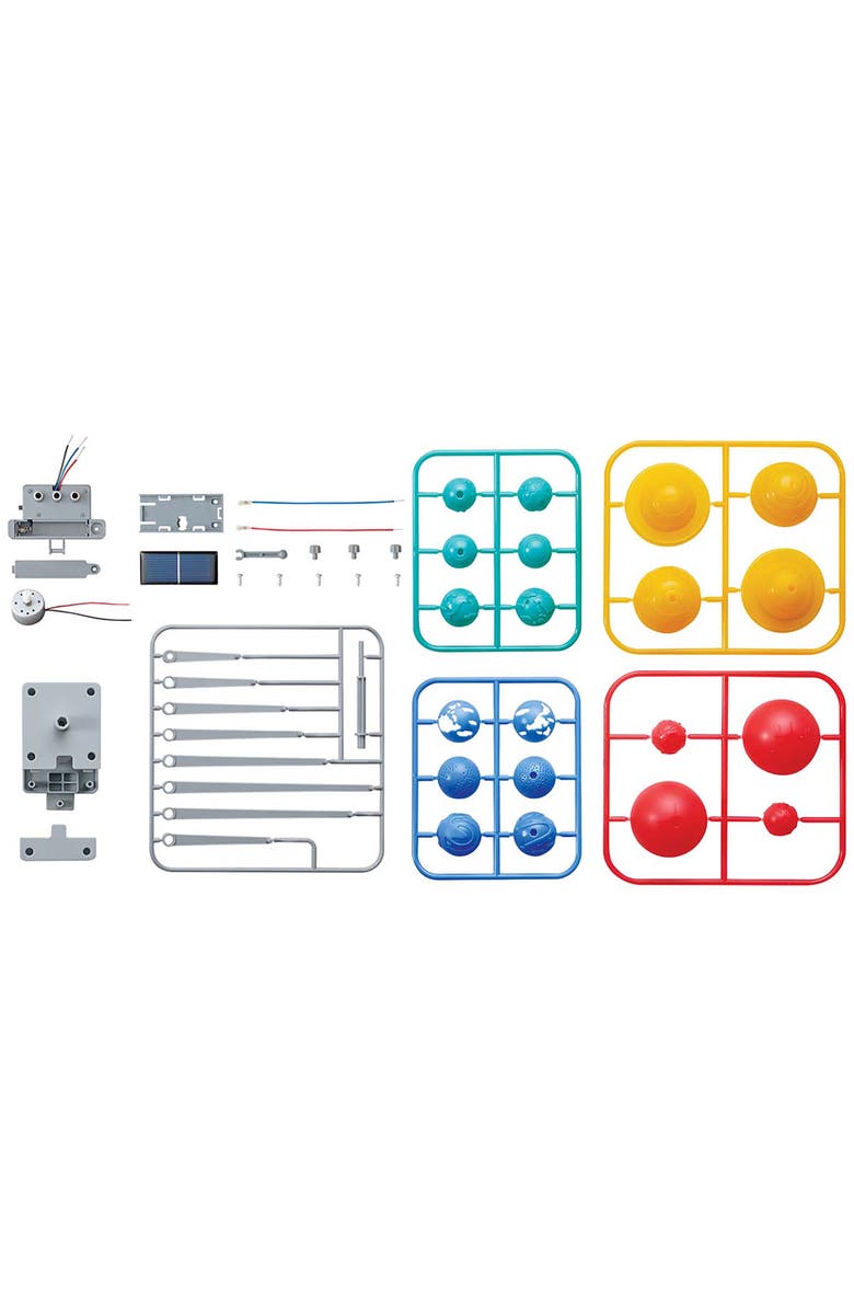 4M Green Science Solar System Diy Rotating Planetarium, Solar & Battery Power, Alternate, color, Multicolored