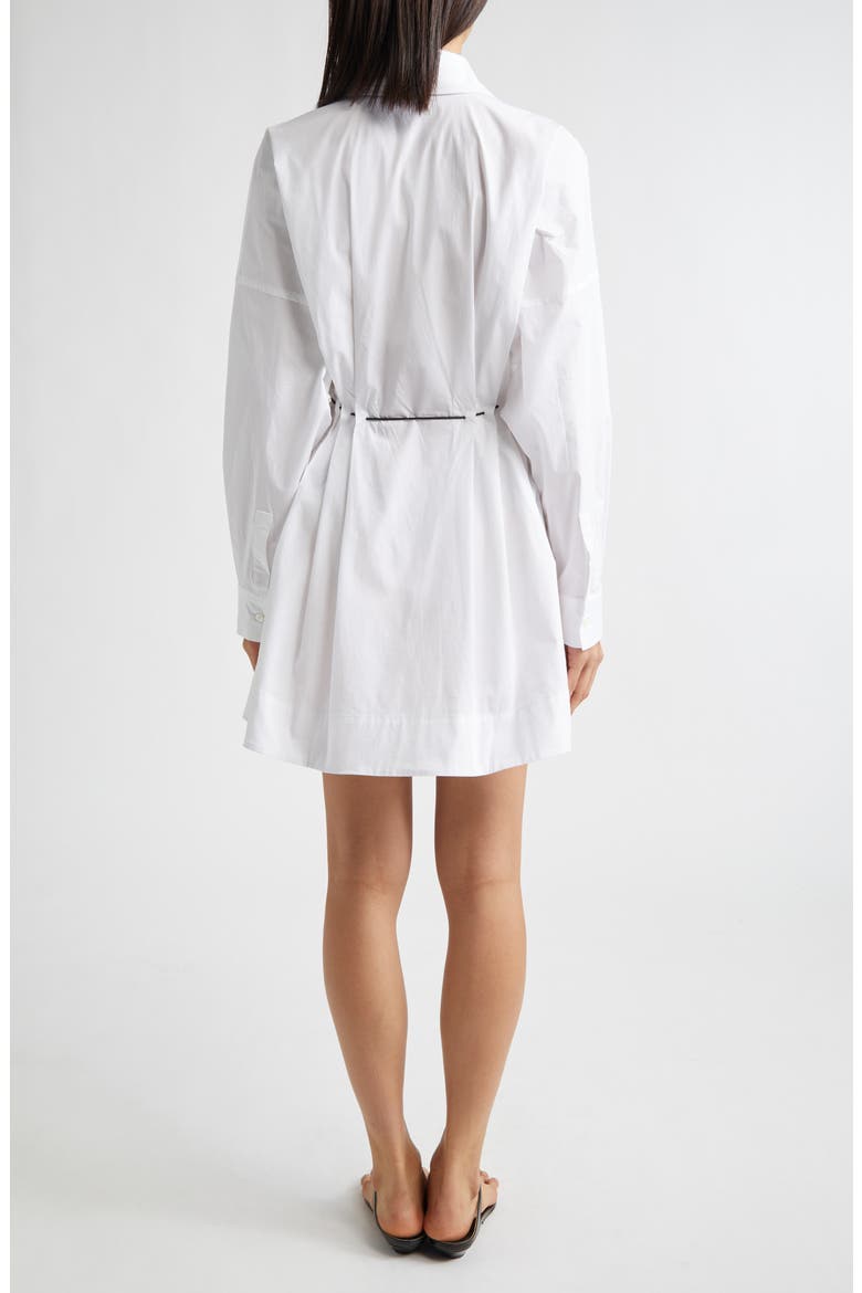 Chi Long Sleeve Mini Shirtdress, Alternate, color, WHITE