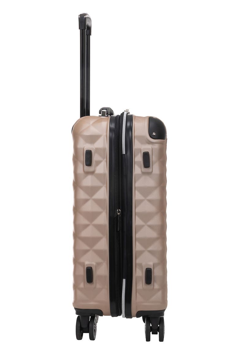 Diamond Tower Hardside Spinner Luggage, Alternate, color, ROSE CHAMPAGNE