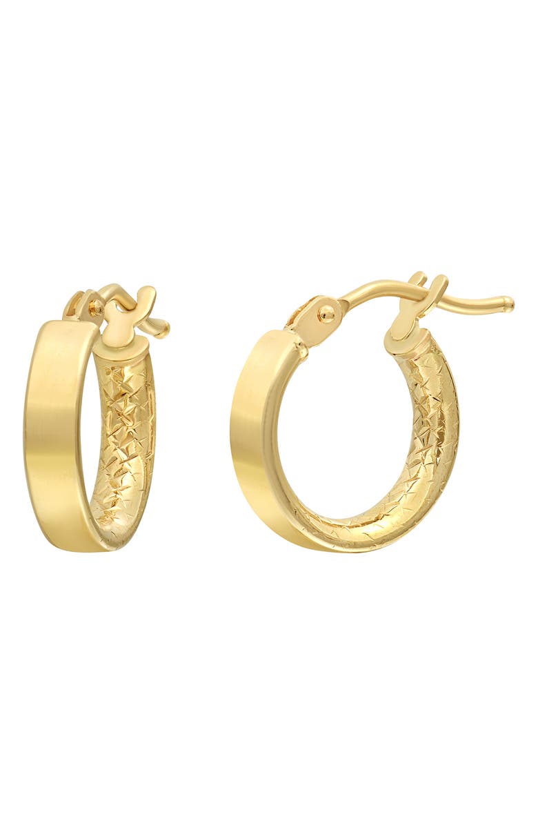 Bony Levy 14K Gold Flat Hoop Earrings, Main, color,