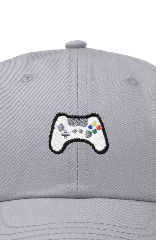 Dalix Game Controller Embroidered Hat In Gray
