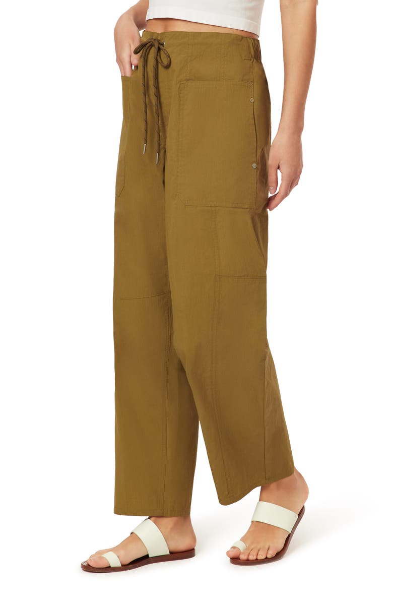 Scotch & Soda The Arc Barrel Leg Drawstring Pants, Alternate, color, Khaki Green