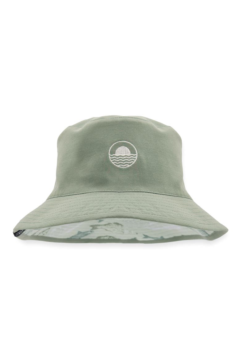 Kids' Reversible Bucket Hat, Main, color, LILY PAD