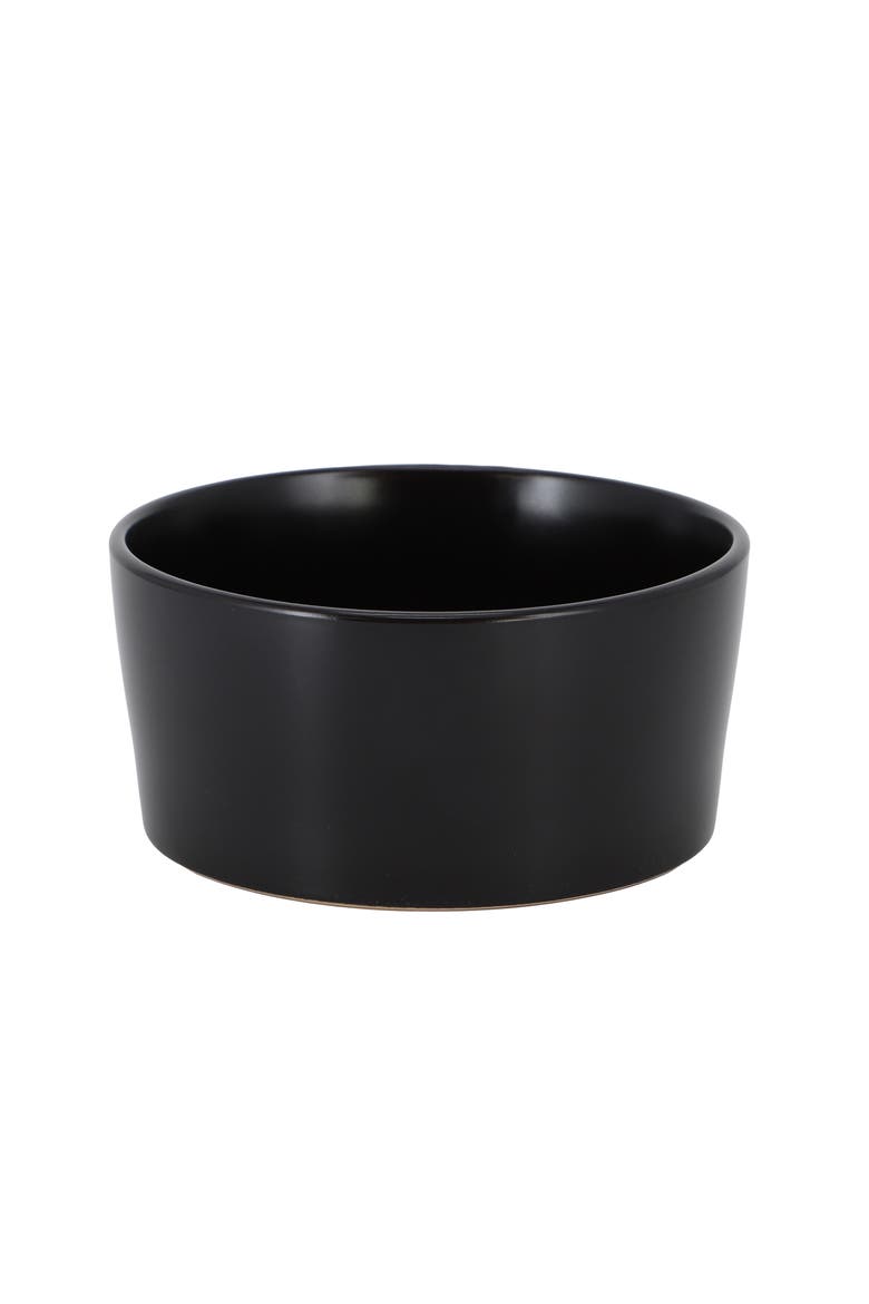 Josh 18 Piece Stoneware Dinnerware Set, Alternate, color, Black