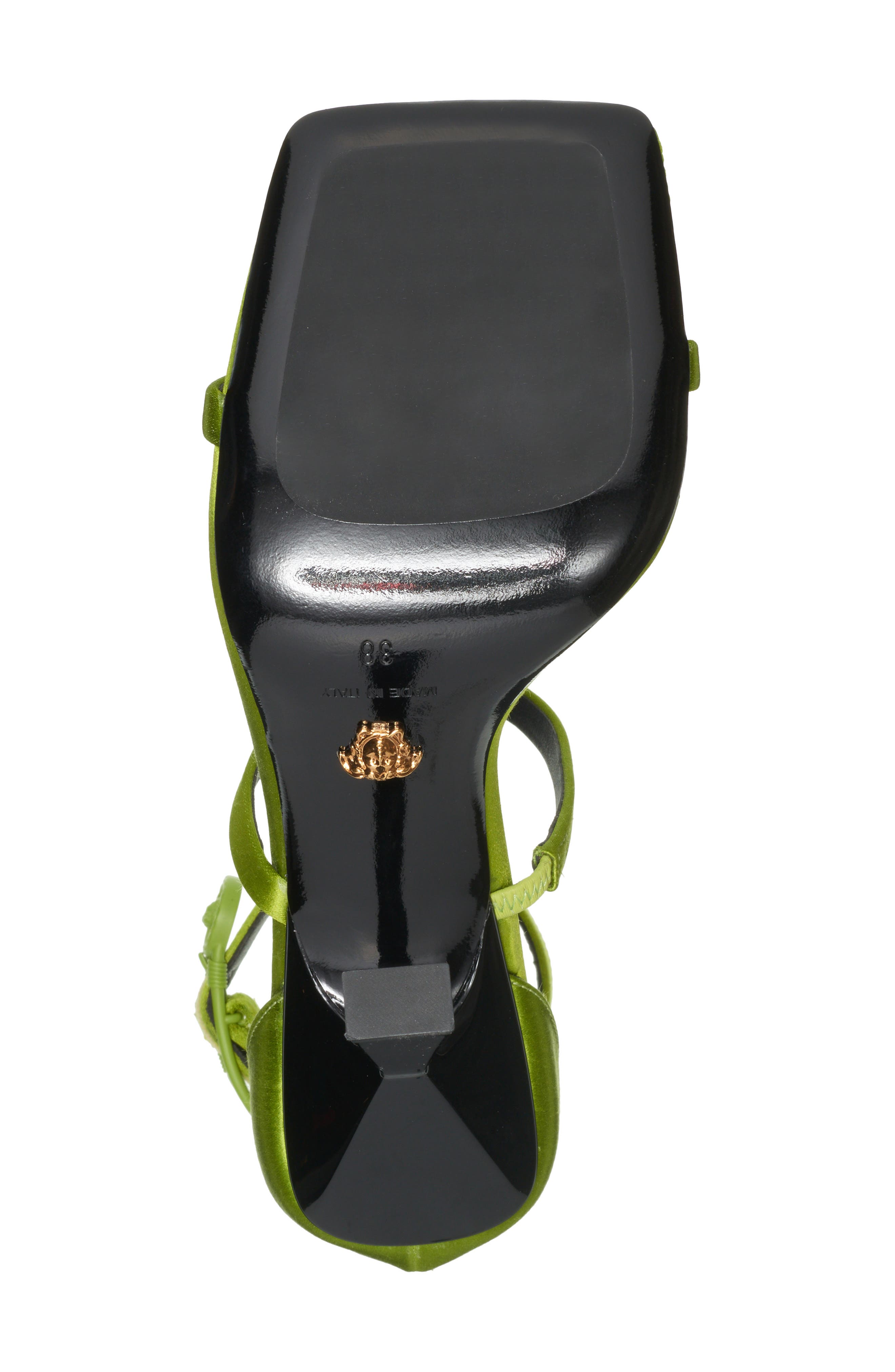 Versace Ankle Strap Sandal, Alternate, color, 