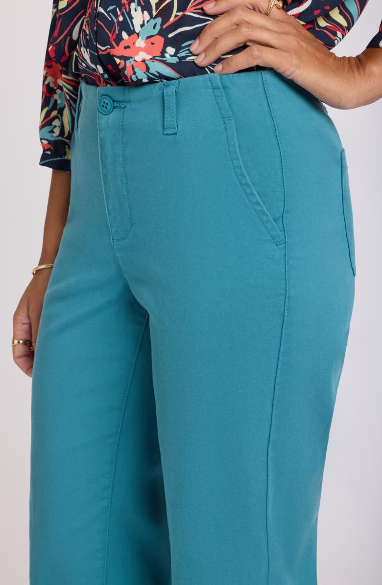 NYDJ Marilyn Ankle Straight Leg Twill Pants, Alternate, color, Harbor Blue