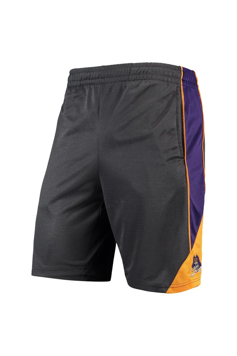 Men's Colosseum Charcoal ECU Pirates Turnover Team Shorts, Main, color, Charcoal