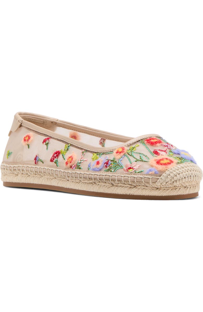 Kate Spade New York whimsical garden mesh espadrille flat, Main, color,