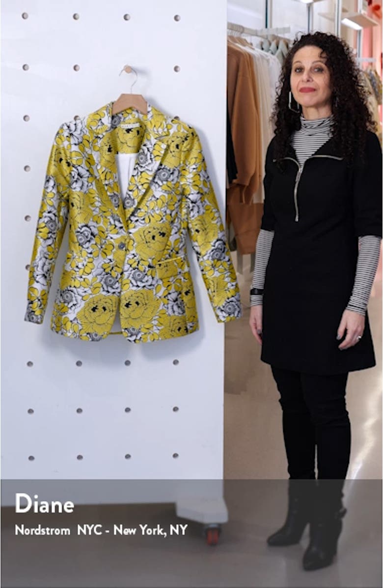 Macey Floral Fitted Blazer, sales video thumbnail