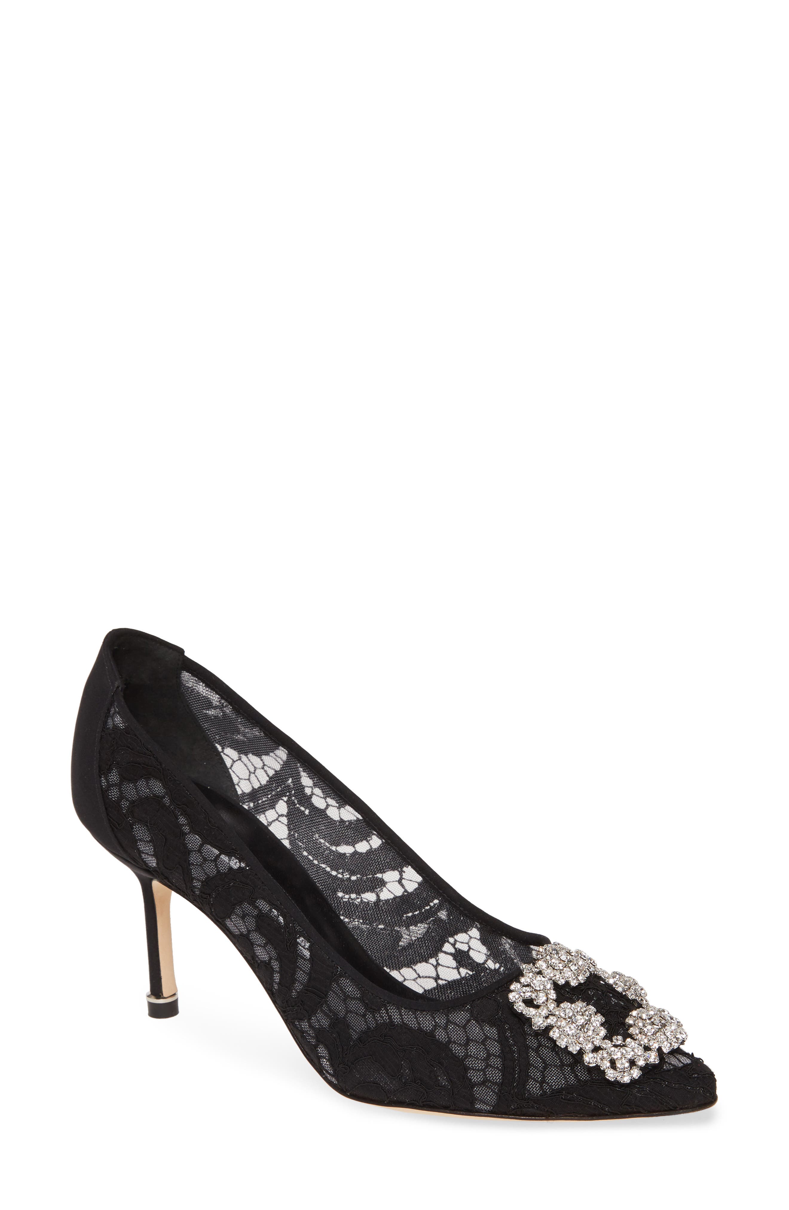 Manolo Blahnik Hangisi Pointed Toe Pump, Main, color, 