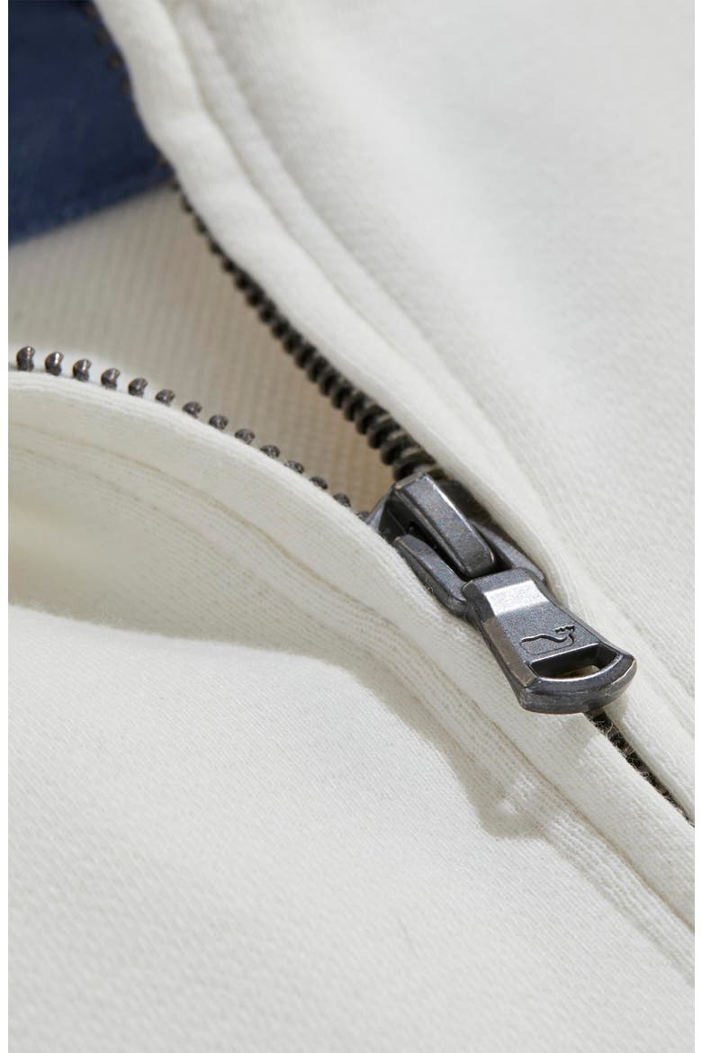 Saltwater Breton Stripe Quarter Zip Pullover, Alternate, color, 9293 RWB