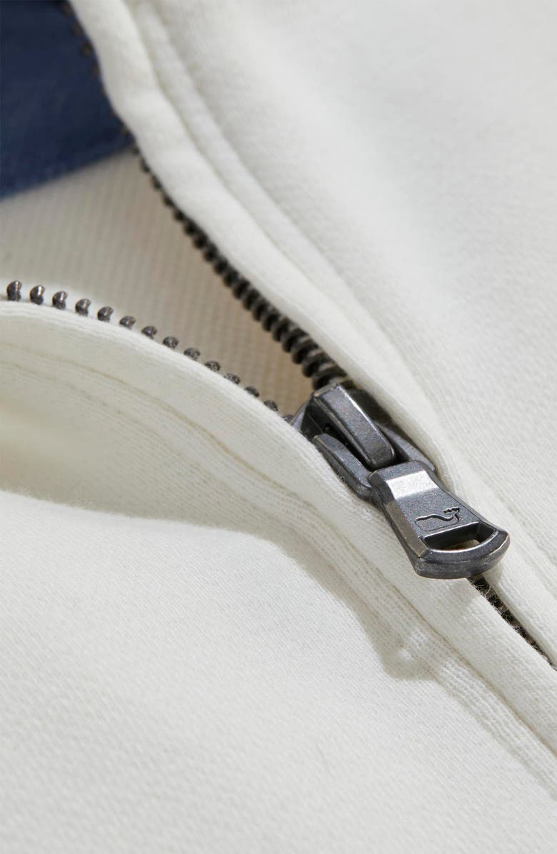 vineyard vines Saltwater Breton Stripe Quarter Zip Pullover, Alternate, color, 9293 Rwb