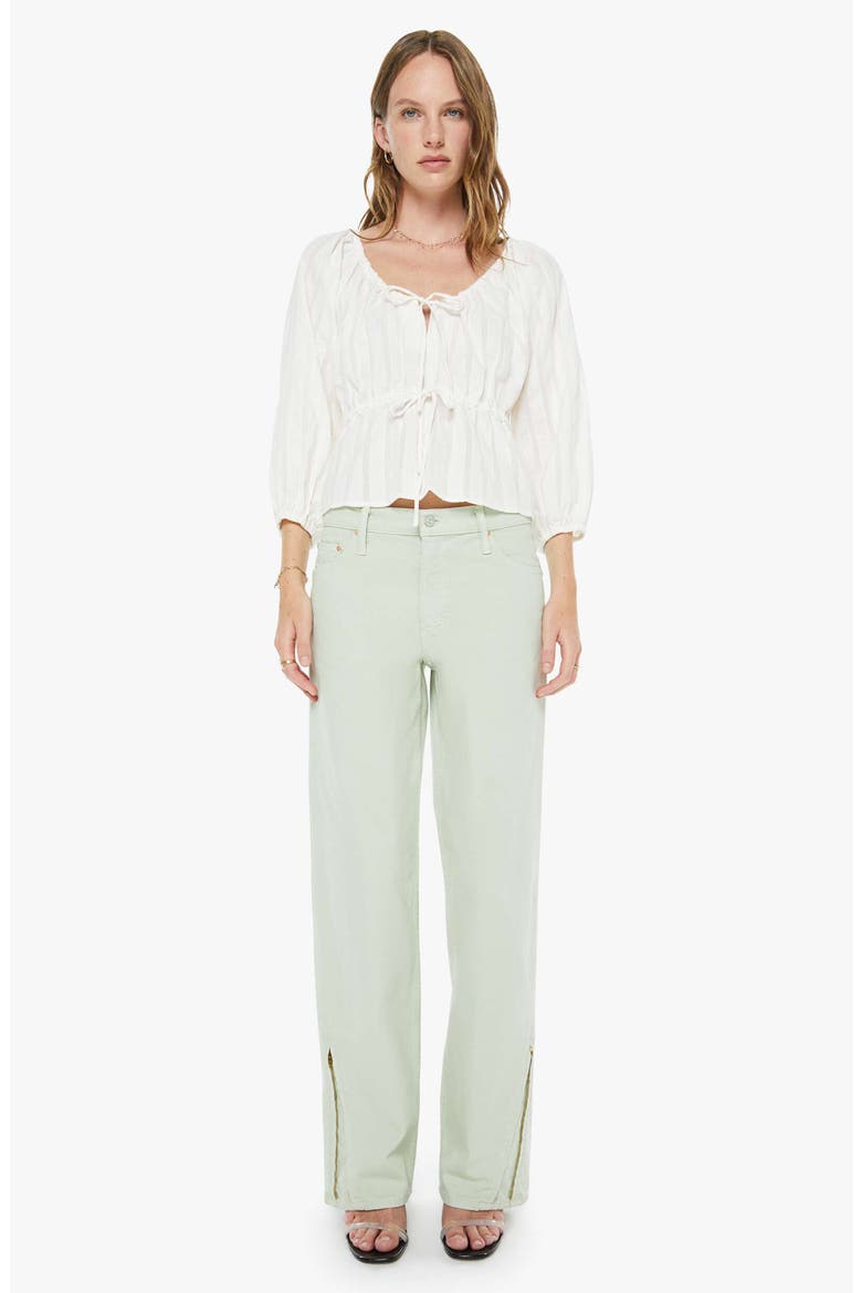 The Love Child Split Neck Top, Alternate, color, WHITE