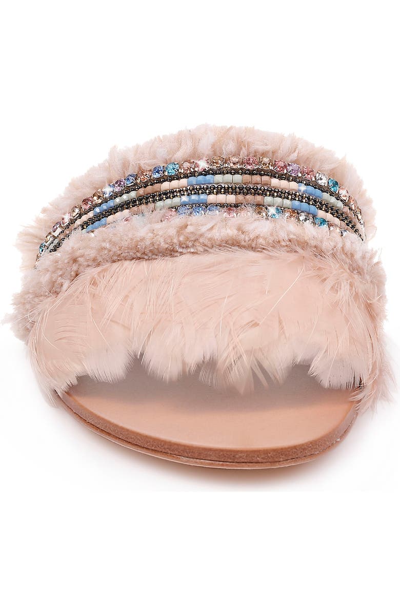 Badgley Mischka Collection Badgley Mischka Fortune Embellished Slide Sandal, Alternate, color,