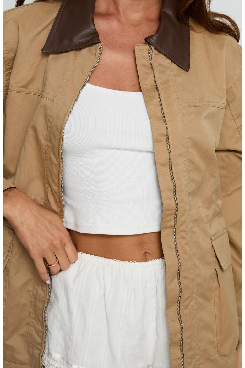 Philette Oversized Utility Jacket, Alternate, color, CAMEL