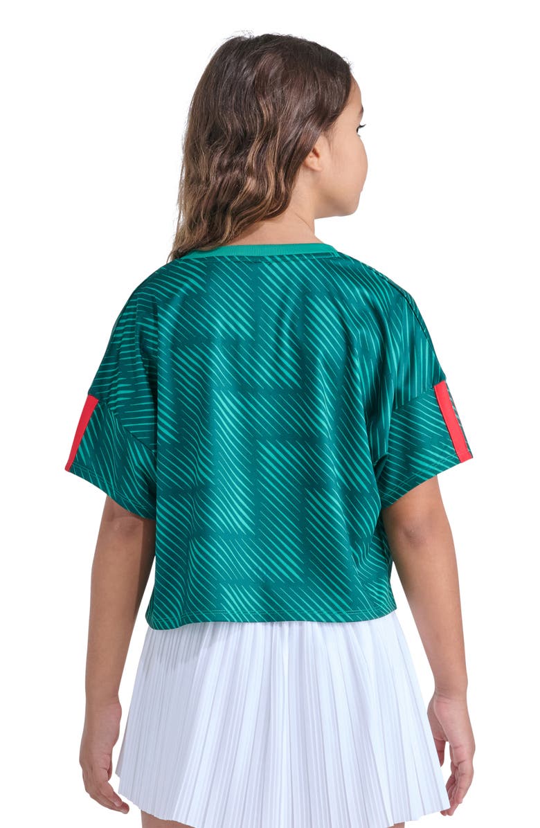 adidas Kids' Badge of Sport Logo Soccer T-Shirt, Alternate, color, Bold Green