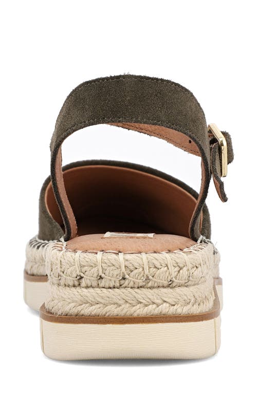 Mia Verona Espadrille Sandal In Khaki