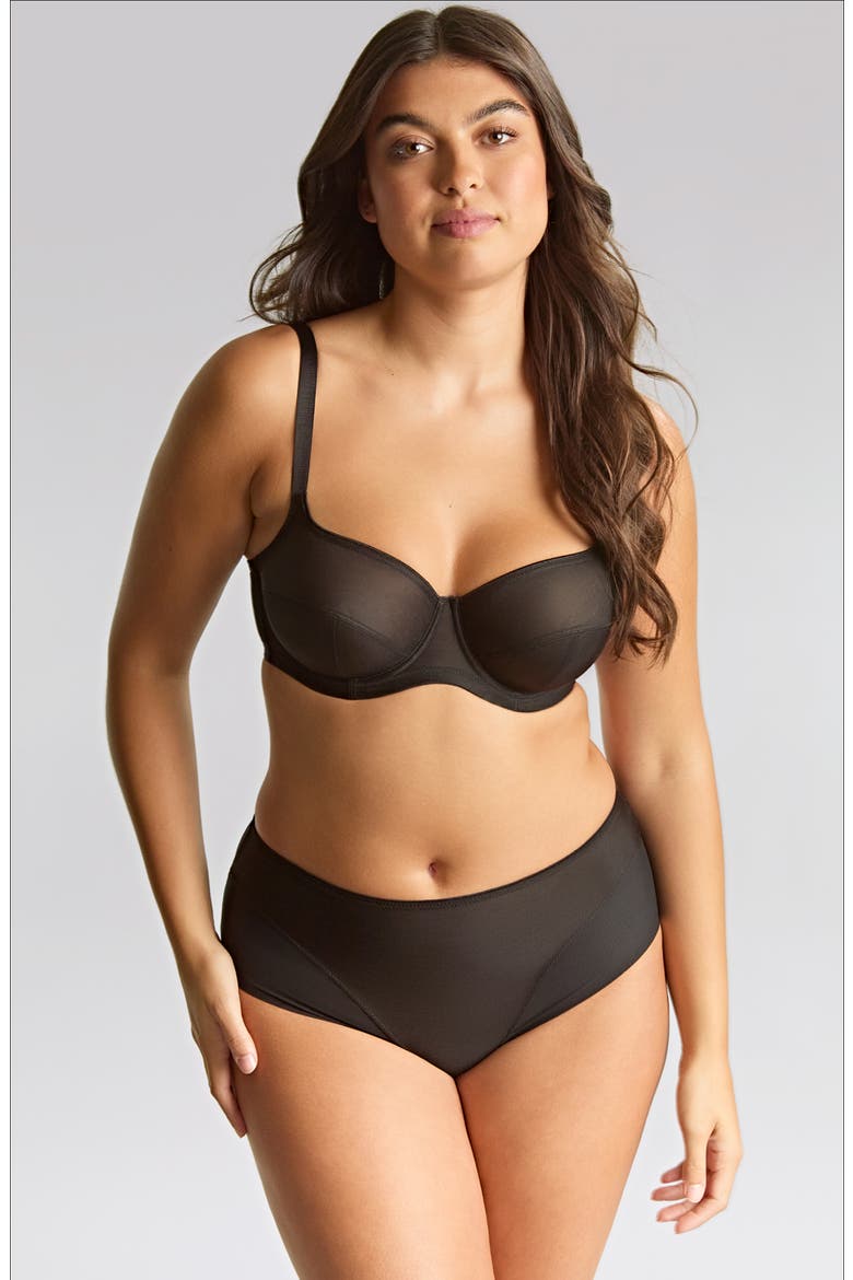 Tango Essence Underwire Balconette Bra, Alternate, color, BLACK