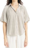 MAX STUDIO Bubble Sleeve Boyfriend Shirt