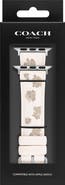 COACH Floral Pattern Silicone Apple Watch® Watchband